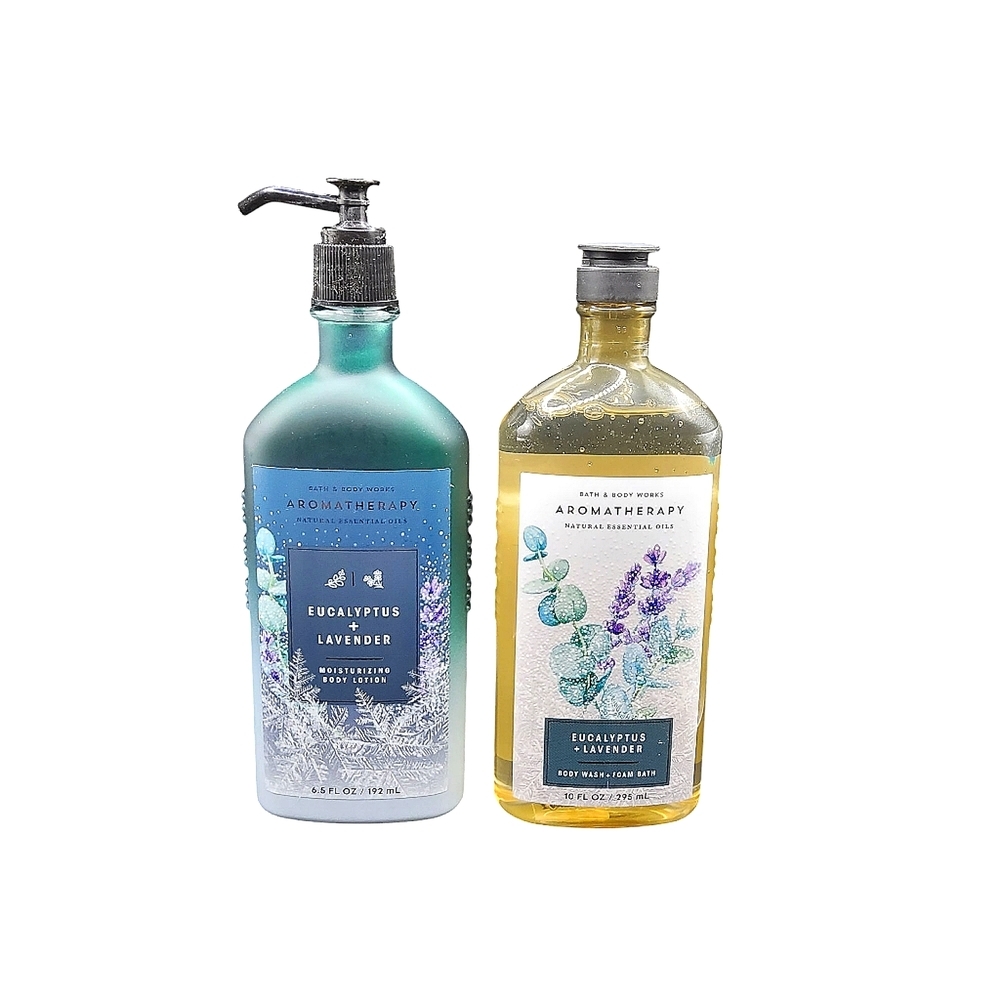 Eucalyptus Lavender Body Wash & Lotion Set By Bath & Body Works